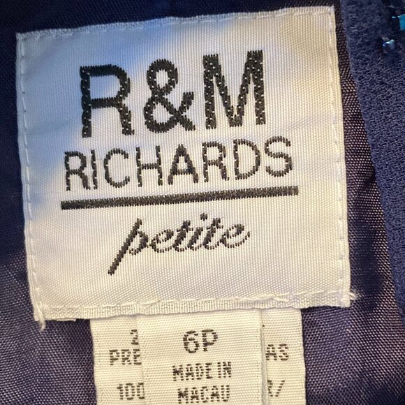 R & M Richards Beaded Dress and Jacket Women Size 6P - Picture 7 of 14